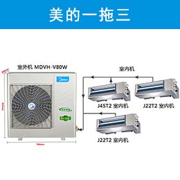 小兩房?jī)墒乙粡d美的4匹一拖三中央空調(diào)經(jīng)濟(jì)套餐